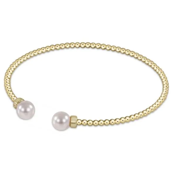 E NEWTON CLASSIC GOLD 2MM BEAD CUFF Puckett's Fine Jewelry Benton, KY