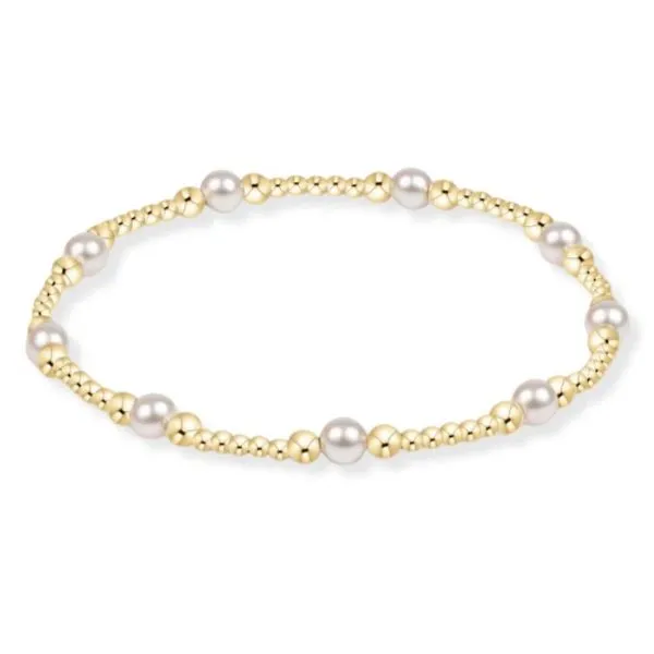 ENEWTON CLASSIC PURPOSE PATTERN 4MM BEAD BRACELET -PEARL Puckett's Fine Jewelry Benton, KY