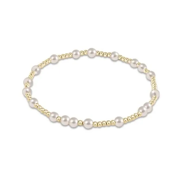 ENEWTON EGIRL HOPE UNWRITTEN 4MM BEAD BRACLET - PEARL Puckett's Fine Jewelry Benton, KY