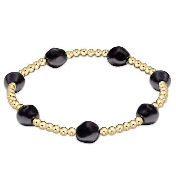 ENEWTON EXTENDS ADMIRE GOLD 3MM BEAD BRACELET FACETED ONYX Puckett's Fine Jewelry Benton, KY