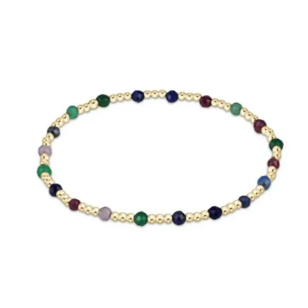 ENEWTON GEMSTONE GOLD SINCERITY PATTERN 3MM BEAD BRACELET - HOT MESS Puckett's Fine Jewelry Benton, KY