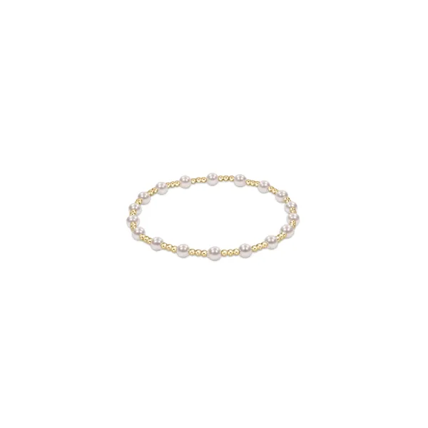 ENEWTON EGIRL CLASSIC SINCERITY PATTERN 4MM BEAD BRACELET - PEARL Puckett's Fine Jewelry Benton, KY