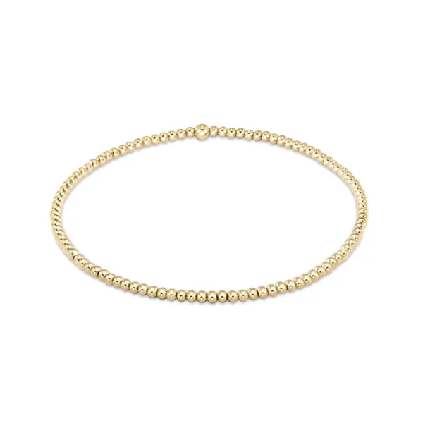 E NEWTON CLASSIC GOLD 2MM BEAD BRACELET Puckett's Fine Jewelry Benton, KY