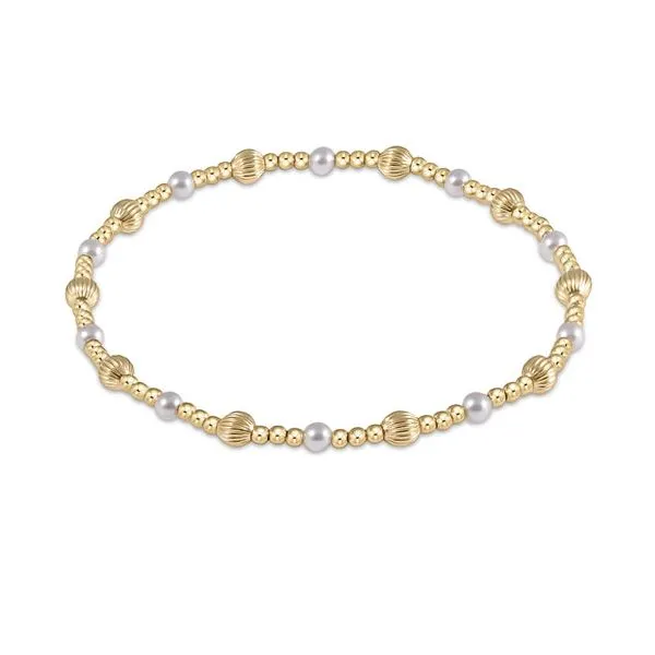 E NEWTON DIGINITY SINCERITY PATTERN 4MM BEAD BRACELET--PEARL Puckett's Fine Jewelry Benton, KY