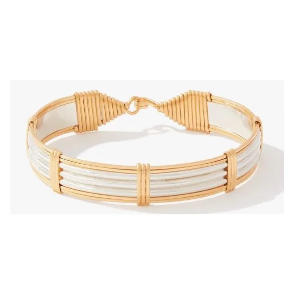 Ronaldo Strength From Within Bracelet, Sterling Silver With 14KY Gold Filled Artisan Wire, 7