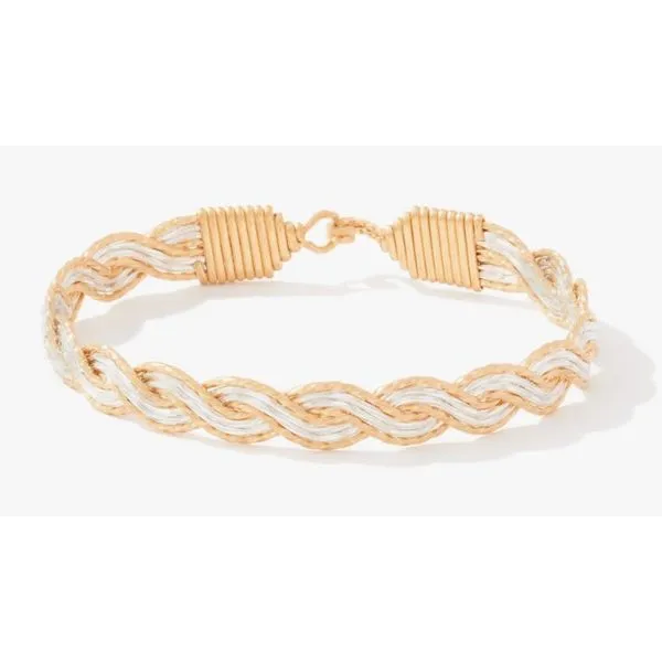 Ronaldo Light The Way Bracelet, 14K Gold Filled Artisan Wire and Sterling Silver, 7" Puckett's Fine Jewelry Benton, KY