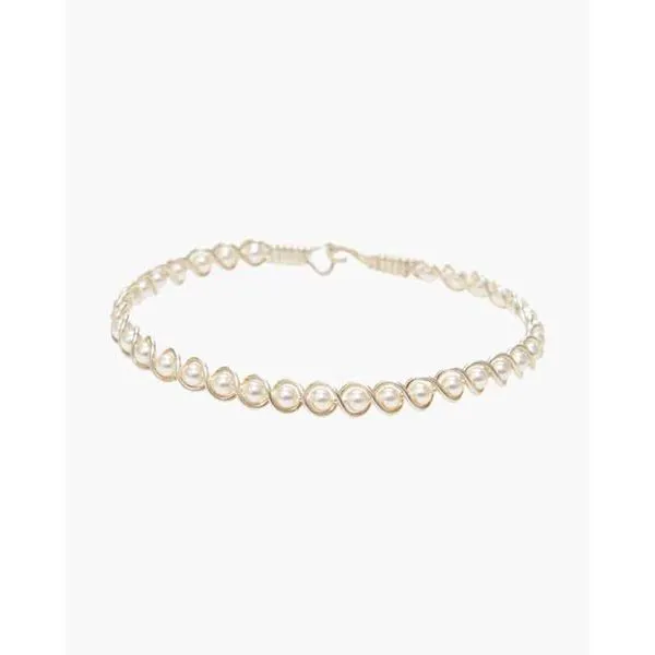 Ronaldo Revive Bracelet, All Silver, Crystal Pearl, 7" Puckett's Fine Jewelry Benton, KY