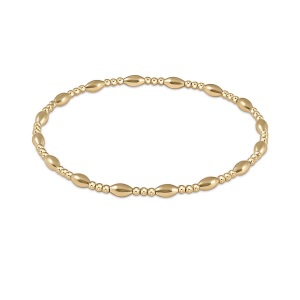ENEWTON EXTENDS- HARMONY SINCERITY PATTERN 2MM BEAD BRACELET - GOLD Puckett's Fine Jewelry Benton, KY