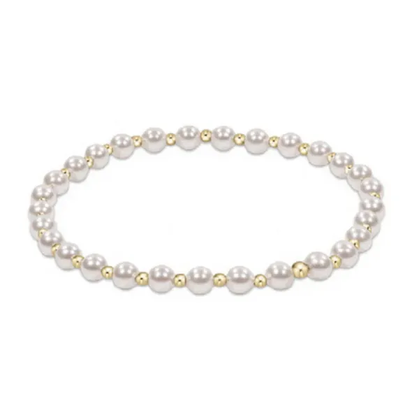 Enewton Classic Grateful Pattern Sterling 4mm Bead Bracelet - Pearl Puckett's Fine Jewelry Benton, KY