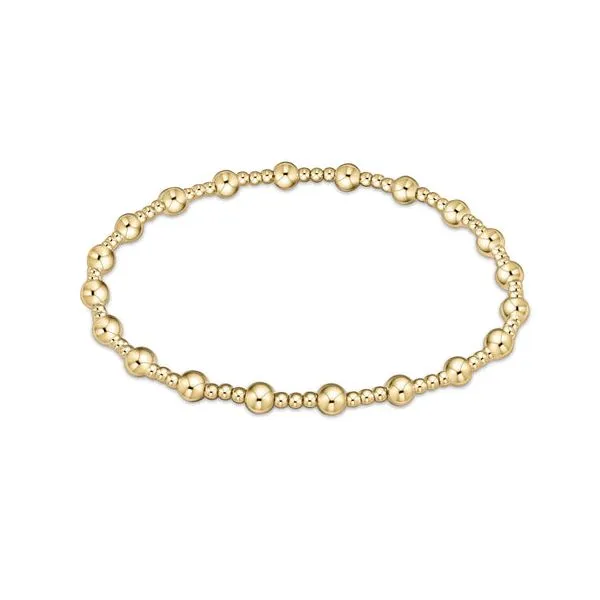 E NEWTON EXTENDS CLASSIC SINCERITY BEAD BRACELET 3MM --GOLD Puckett's Fine Jewelry Benton, KY