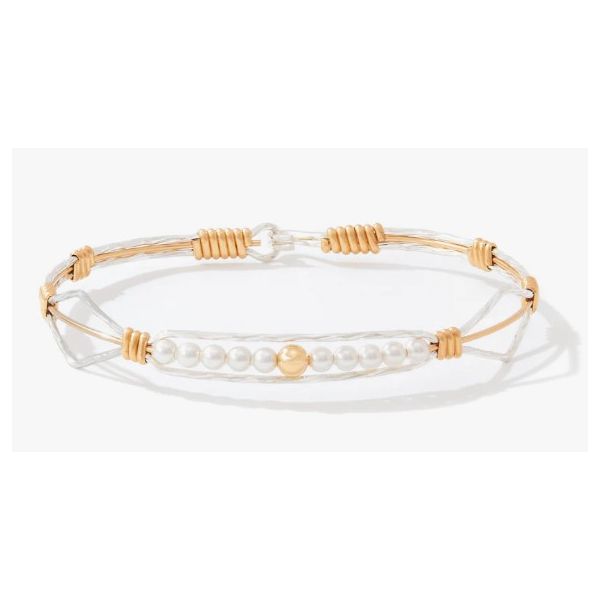 Ronaldo Bracelet, Angels On Earth, 14K Gold Artisan Wire and Silver, 7" Puckett's Fine Jewelry Benton, KY