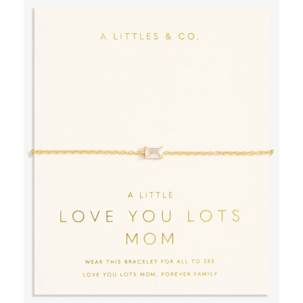 A LITTLE LOVE FROM YOUR LITTLE ONES- LOVE YOU LOTS MOM GOLD PLATED BRACELET WITH EXTENSION Puckett's Fine Jewelry Benton, KY