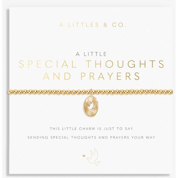 A LITTLE SPECIAL THOUGHTS AND PRAYERS GOLD TONE STRETCH BRACELET Puckett's Fine Jewelry Benton, KY