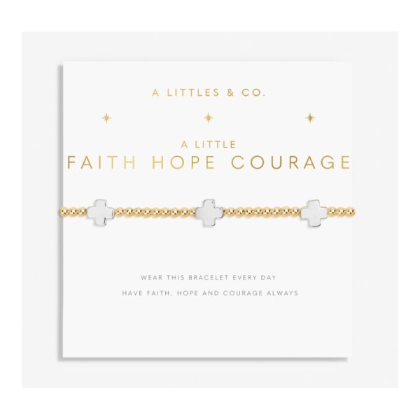 Katie Loxton Faith A Little 'Faith, Hope, Courage' Bracelet In Puckett's Fine Jewelry Benton, KY