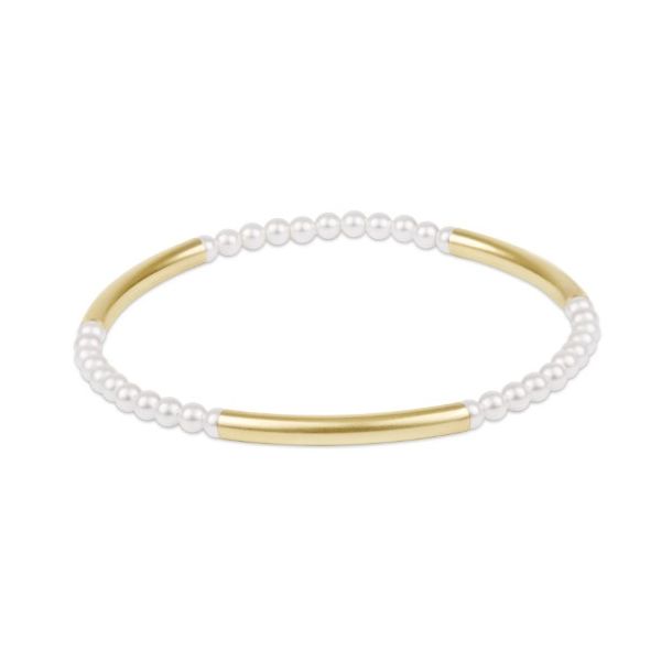 ENEWTON BLISS BAR PATTERN GOLD 3MM BRACELET Puckett's Fine Jewelry Benton, KY