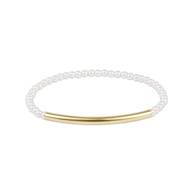 ENEWTON BLISS BAR SMOOTH GOLD PEARL 3MM BRACELET Puckett's Fine Jewelry Benton, KY