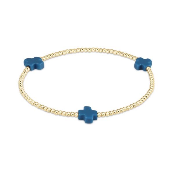 Enewton Signature Cross Gold Bracelet Emerald Green Puckett's Fine Jewelry Benton, KY