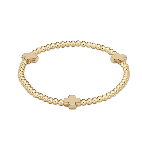 ENEWTON SIGNATURE CROSS 3MM GOLD BRACELET Puckett's Fine Jewelry Benton, KY