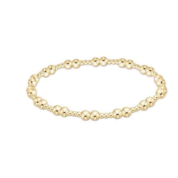 Enewton classic sincerity pattern 4mm bead bracelet - gold Puckett's Fine Jewelry Benton, KY