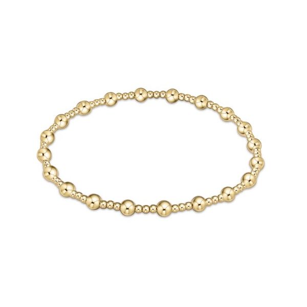 Enewton classic sincerity pattern 4mm bead bracelet - gold Puckett's Fine Jewelry Benton, KY