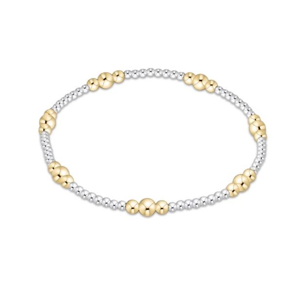 Enewton purpose gold 4mm bead bracelet - mixed metal Puckett's Fine Jewelry Benton, KY