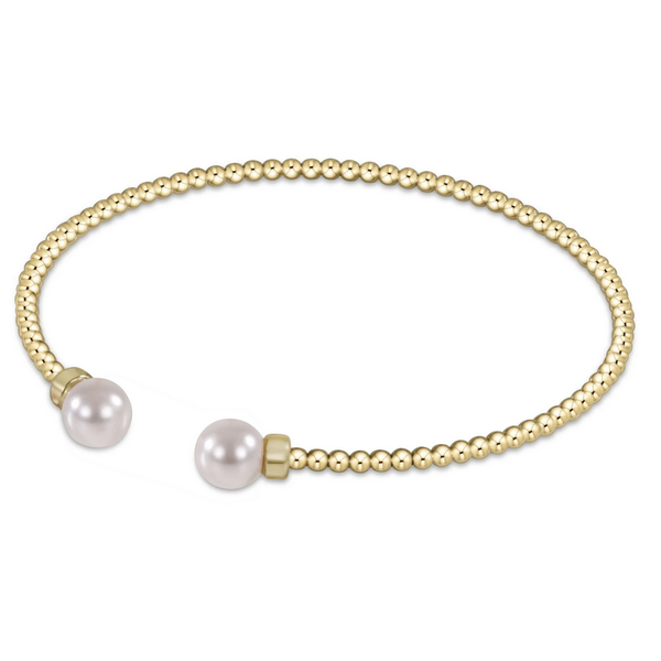 E NEWTON CLASSIC GOLD 2MM BEAD CUFF Puckett's Fine Jewelry Benton, KY