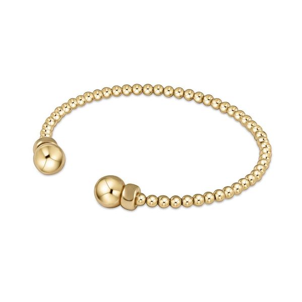 E NEWTON CLASSIC GOLD 3MM BEAD CUFF Puckett's Fine Jewelry Benton, KY