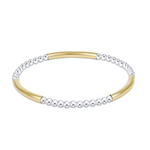 ENEWTON BLISS BAR PATTERN MIXED METAL 3MM BRACELET Puckett's Fine Jewelry Benton, KY