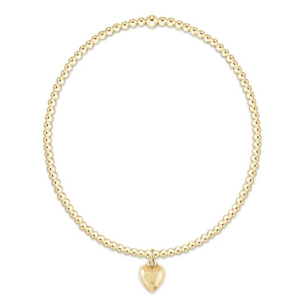 ENEWTON CLASSIC GOLD 2MM BRACELET - LOVE PLUSH SMALL GOLD CHARM Puckett's Fine Jewelry Benton, KY