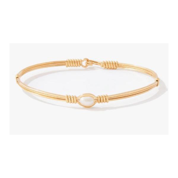 Ronaldo Pearl of My Heart Bracelet - 14K Gold Artist Wire -  7.5