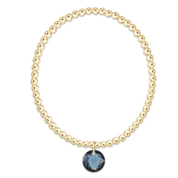 Enewton classic gold 3mm bracelet - reflection charm - September Puckett's Fine Jewelry Benton, KY