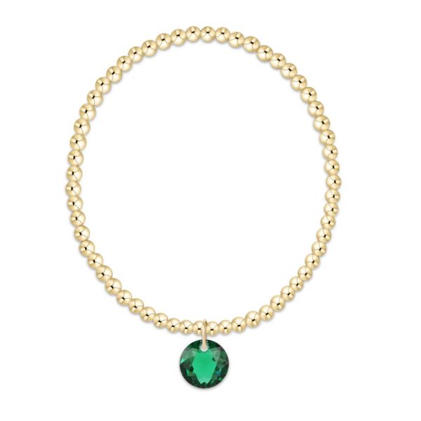 Enewton classic gold 3mm bracelet - reflection charm - May Puckett's Fine Jewelry Benton, KY