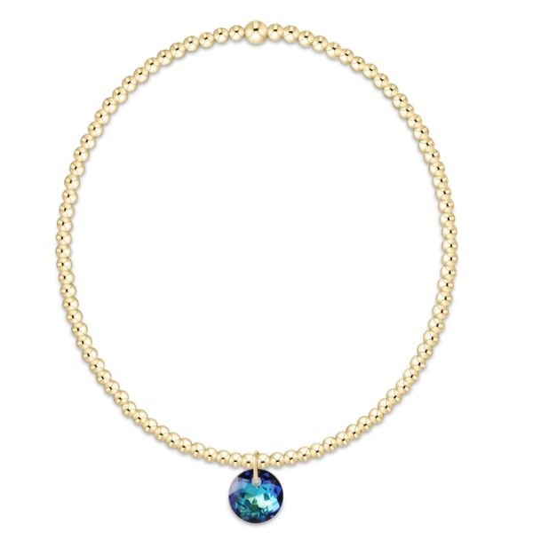 Enewton classic gold 2mm bracelet - reflection small charm - December Puckett's Fine Jewelry Benton, KY