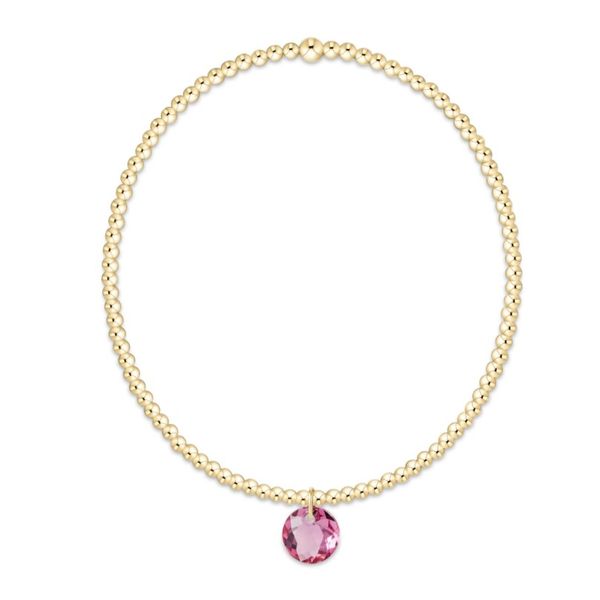 Enewton classic gold 2mm bracelet - reflection small charm - October Puckett's Fine Jewelry Benton, KY