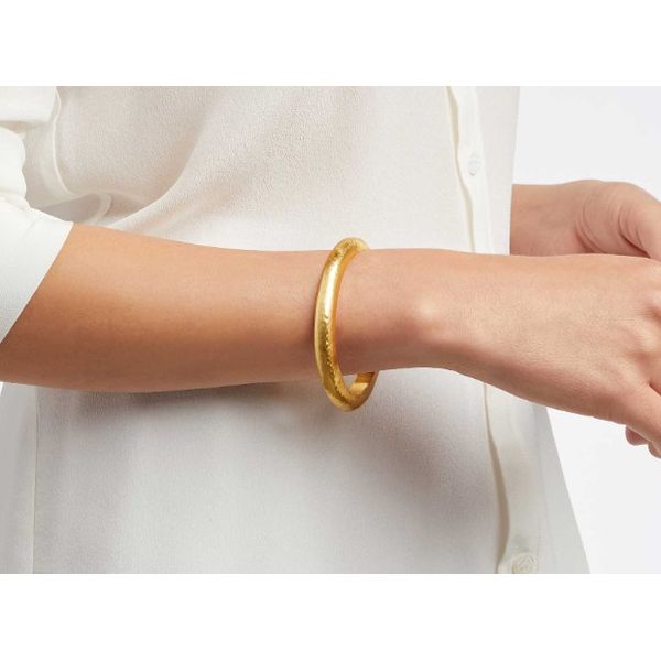 Julie Vos Gold Plated Catalina Hinge Bangle - One Size Image 2 Puckett's Fine Jewelry Benton, KY