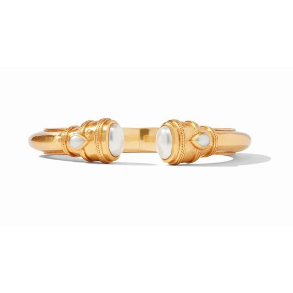 Julie Vos Gold Plated Cannes Demi Cuff- Pearl - One Size Puckett's Fine Jewelry Benton, KY