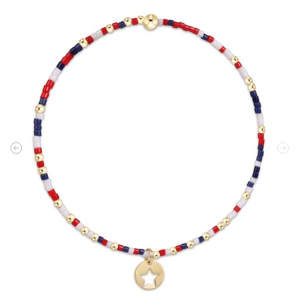 hope unwritten bracelet - firecracker - star small gold disc Puckett's Fine Jewelry Benton, KY