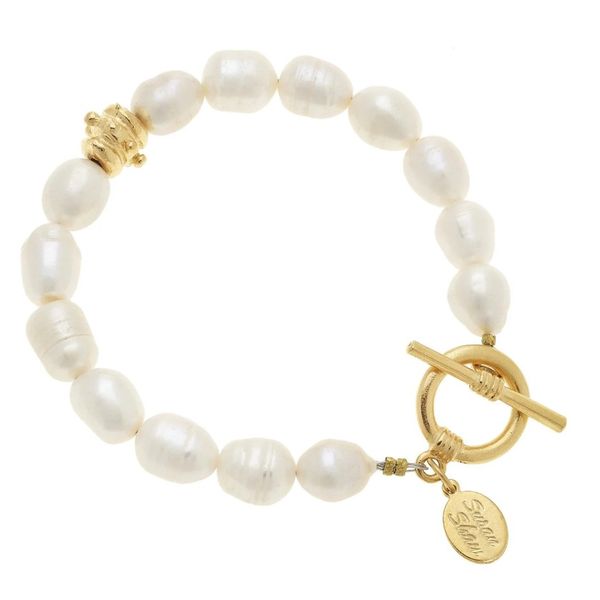 Susan Shaw Freshwater Pearl Toggle Bracelet Puckett's Fine Jewelry Benton, KY