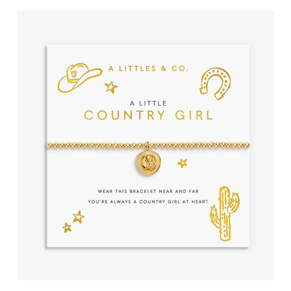 Katie Loxton A Little Stretch Bracelet - Country Girl- Gold Tone Puckett's Fine Jewelry Benton, KY