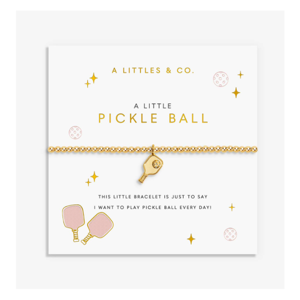 Katie Loxton A Little Stretch Bracelet - Pickle Ball - Gold Tone Puckett's Fine Jewelry Benton, KY