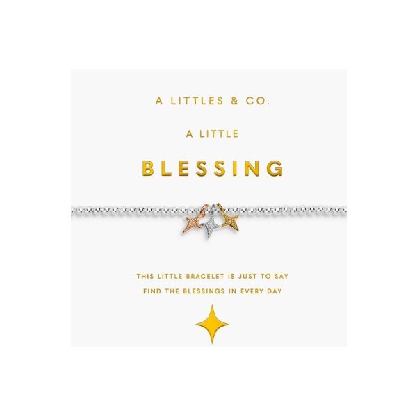 A Little Charmed Moments 'Blessing' Bracelet In Silver, Gold-Tone, and Rose Gold-Tone Plating Puckett's Fine Jewelry Benton, KY