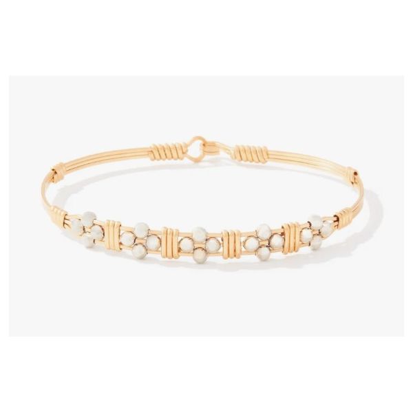 Ronald Timeless Elegance Bracelet -14KY Gold Filled Artisan Wire With Sterling Silver Bead- 6.5
