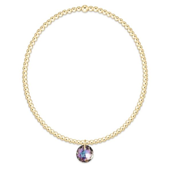 Enewton classic gold 2mm bracelet - reflection small charm - June Puckett's Fine Jewelry Benton, KY