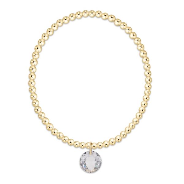 Enewton classic gold 3mm bracelet - reflection charm - April Puckett's Fine Jewelry Benton, KY