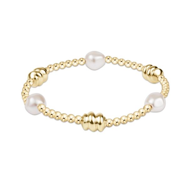 Enewton admire gold & admire pearl 3mm gold bracelet Puckett's Fine Jewelry Benton, KY