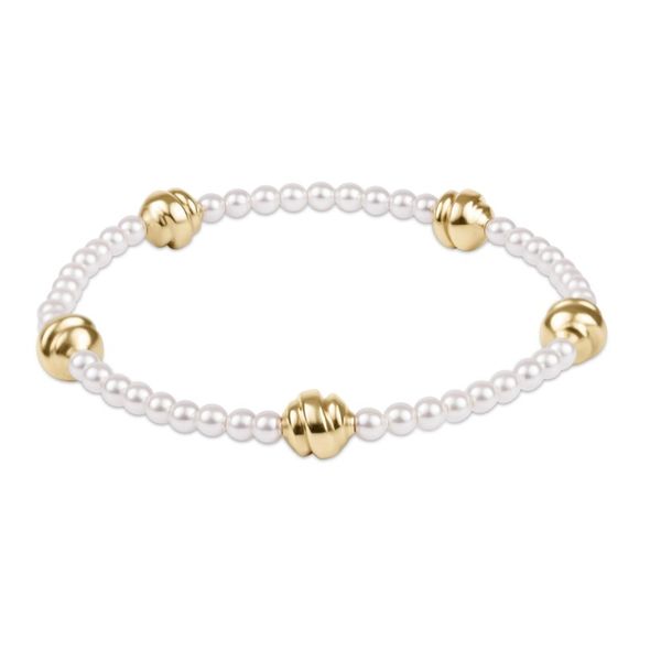 Enewton admire small gold 3mm pearl bracelet Puckett's Fine Jewelry Benton, KY