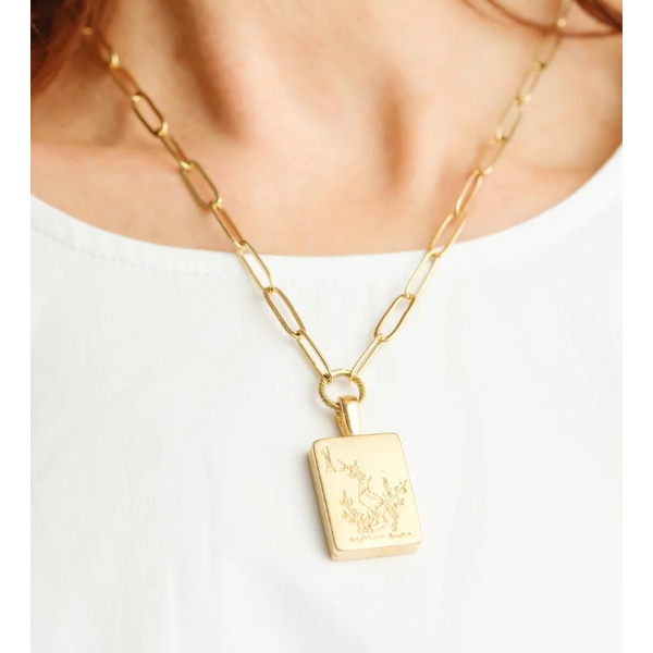 Bird Bam Mahjong Medium Paperclip Necklace Image 2 Puckett's Fine Jewelry Benton, KY