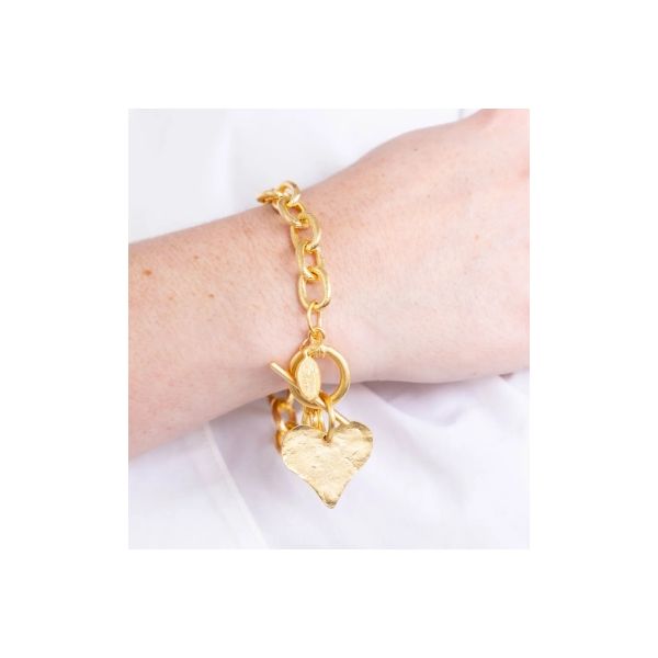 Susan Shaw Heart Toggle Bracelet Puckett's Fine Jewelry Benton, KY