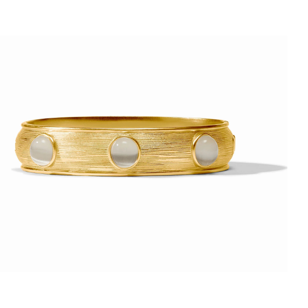 Julie Vos Cobblestone Stone Hinge Bangle - Ivory Cat's Eye - One Size Puckett's Fine Jewelry Benton, KY