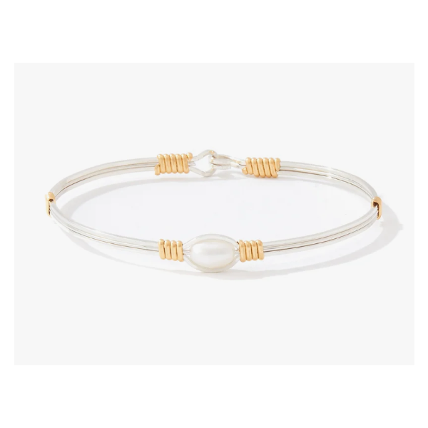 Ronaldo Pearl of My Heart - Silver With 14K Gold Artist Wraps- 5.5